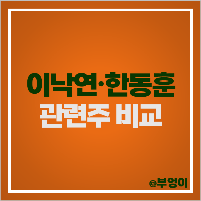 이낙연 관련주 한동훈 테마주 총선 수혜주 대장주 종류 순위 이낙연 관련주 한동훈 테마주 총선 수혜주 대장주 종류 순위