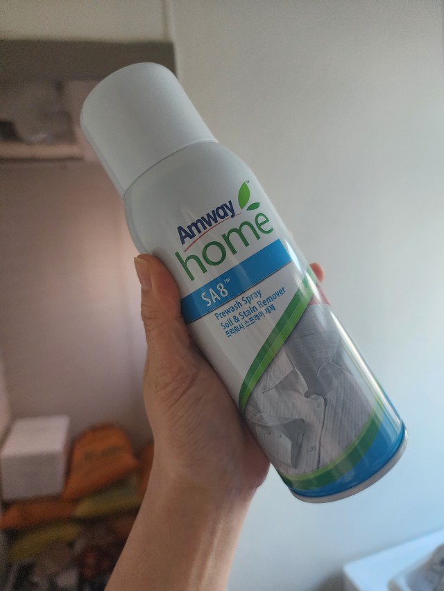  암웨이 프리워시 액체세제로 흰옷 얼룩제거 깔끔하게 해요~