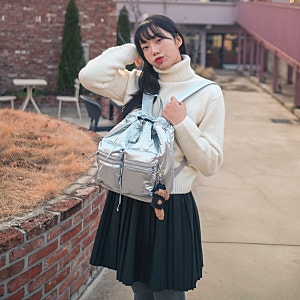 헤지스 퍼피백 패딩백팩 가벼운 여성 나일론 가방 추천!