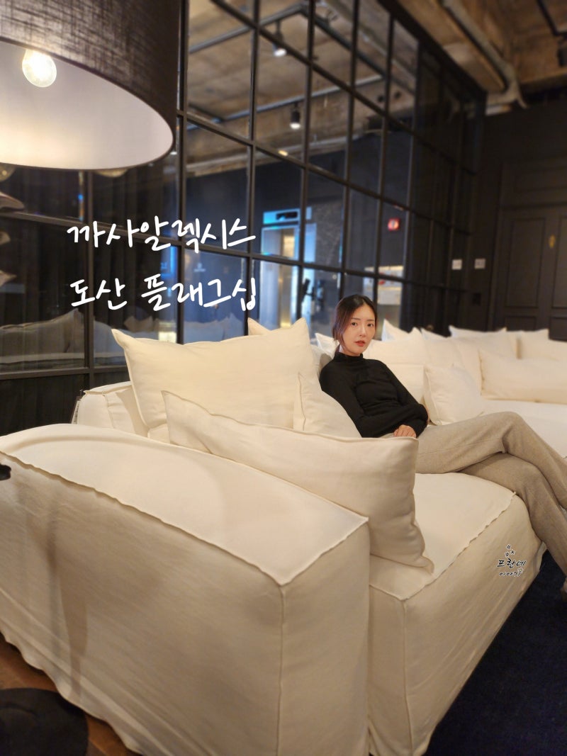 클라우드 소파 추천! 까사알렉시스 도산 플래그십 모듈 쇼파보러 방문!