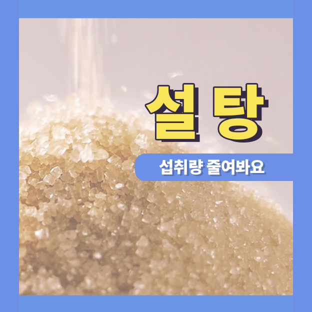  설탕 섭취량 한번 같이 줄여봐요