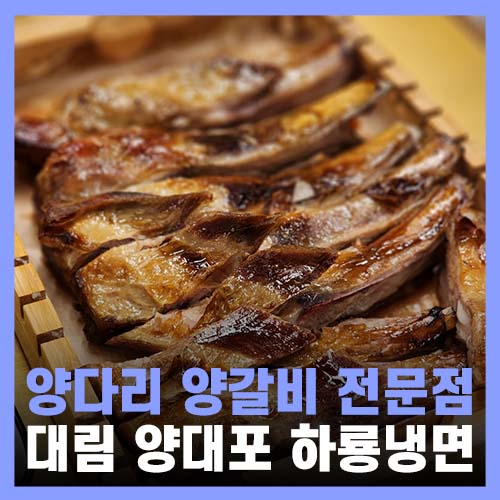  대림역 맛집 새로 생긴 양고기 전문 양대포 하룡냉면