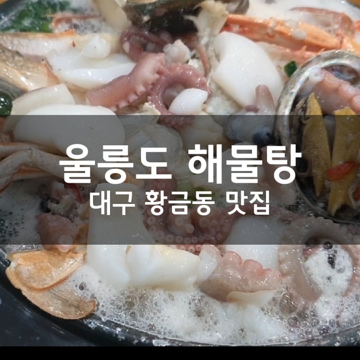  울릉도해물탕 싱싱한 해산물을 즐기는 수성구 룸식당  대구 황금동 맛집
