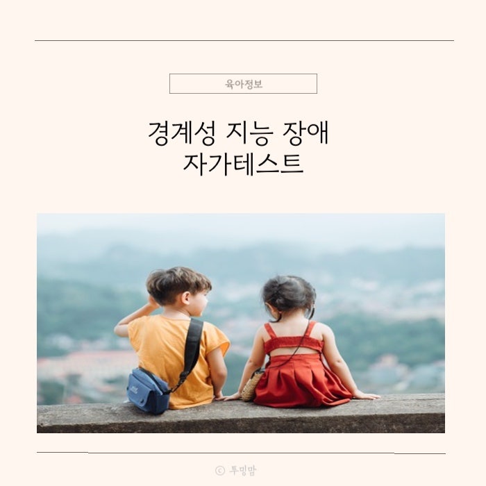 아동 경계성 지능장애 증상 원인 테스트 검사 방법 치료