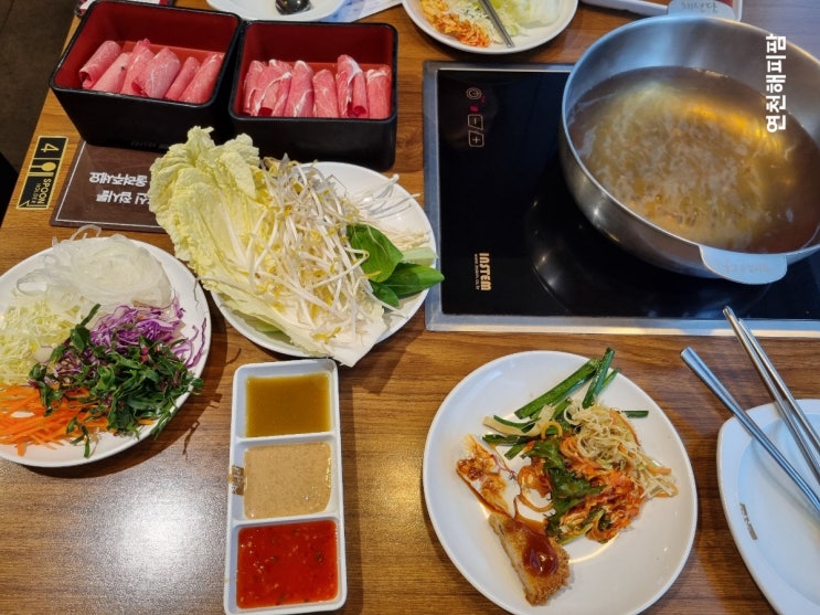  동두천 지행역 맛집 샤브샤브 샐러드바가 있는 채선당플러스