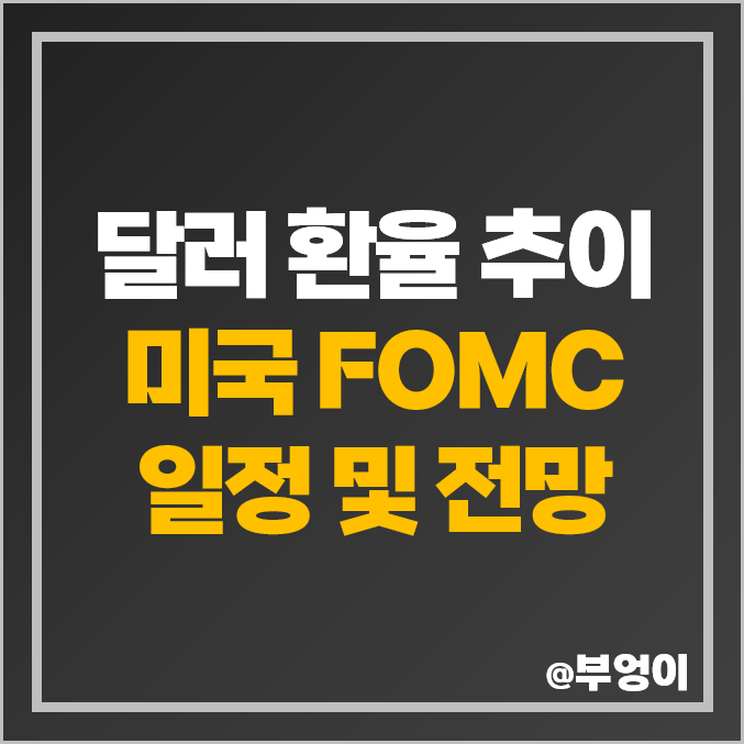 원 달러 환율 전망 1월 미국 연준 FOMC 일정 기준 금리 인하 예상