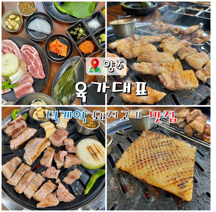  덕계역 맛집 육가대표 한돈세트.벌집껍데기