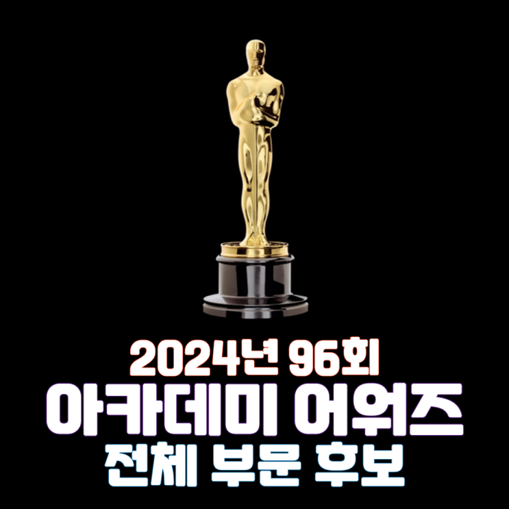  2024년 96회 아카데미 어워즈 전체 부문 후보