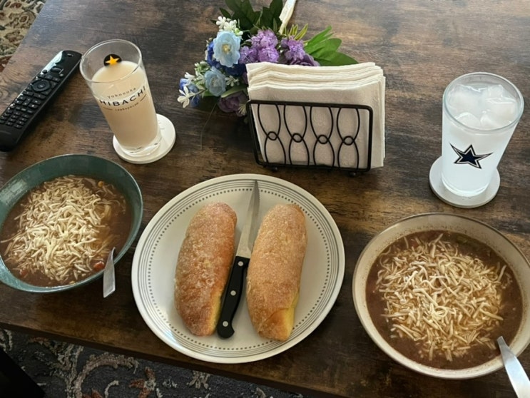  [괌] 집밥일기 3 -  크림 파스타 / 잡채 / 떡꼬치 / 타코 / 토마토 비프 스튜 / 단호박죽
