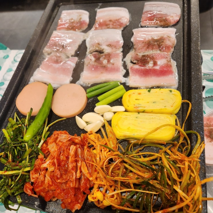  부평 맛집 최고의 가성비 쟁반냉삼에서 삼겹살 먹고왔어요!