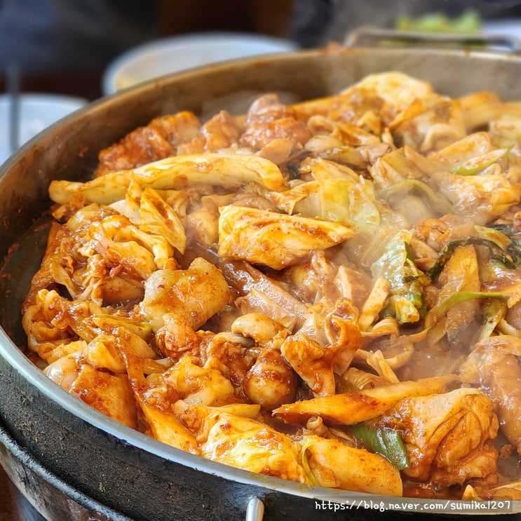 통나무집닭갈비 본점 철판닭갈비 춘천 맛집 아쉬운 후기