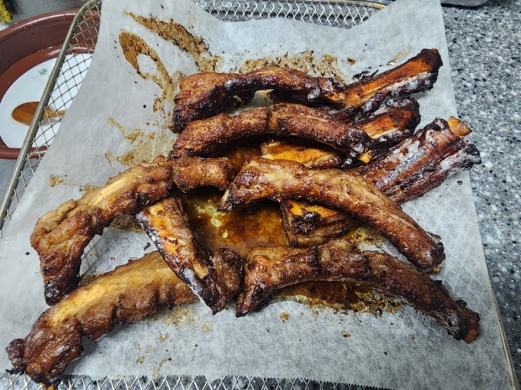  에어후라이사용 달짝짭짜롬한 간장등갈비구이