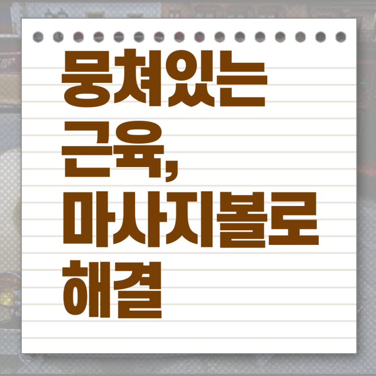  어깨 마사지볼 사용법 !!! 알아보셨나요 !