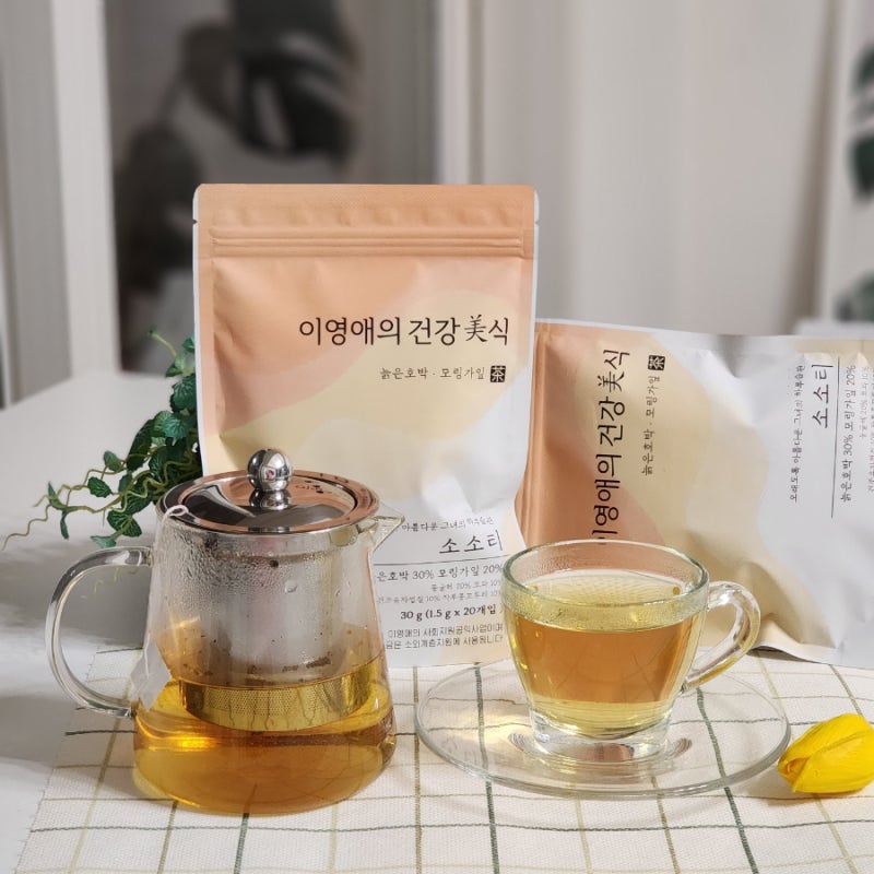 붓기차 추천 이영애 건강미식 소소티 수분 충전 제대로