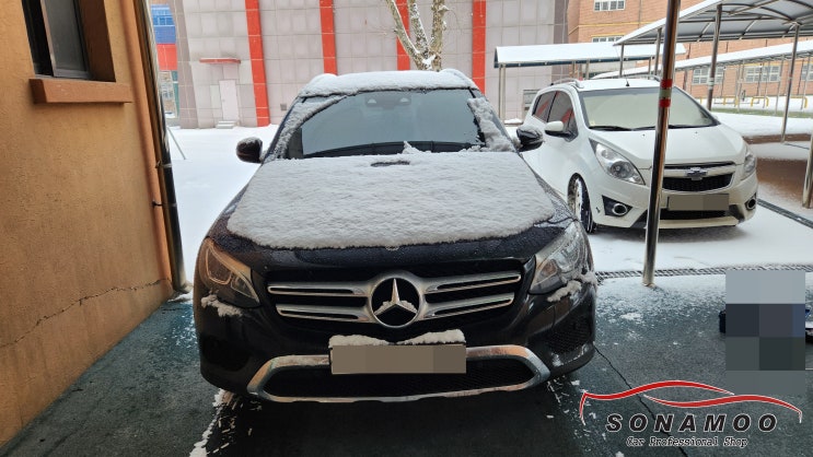  벤츠 X253 GLC  순정 모니터 탈거후 카인원 안드로이드 올인원 장착