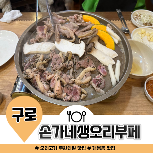 구로구 개봉동 맛집 손가네생오리부페 식사 후기