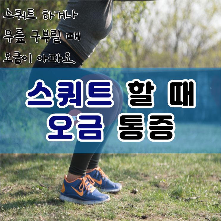  명륜동 재활PT 스쿼트 오금통증 : 무릎 구부릴때 통증