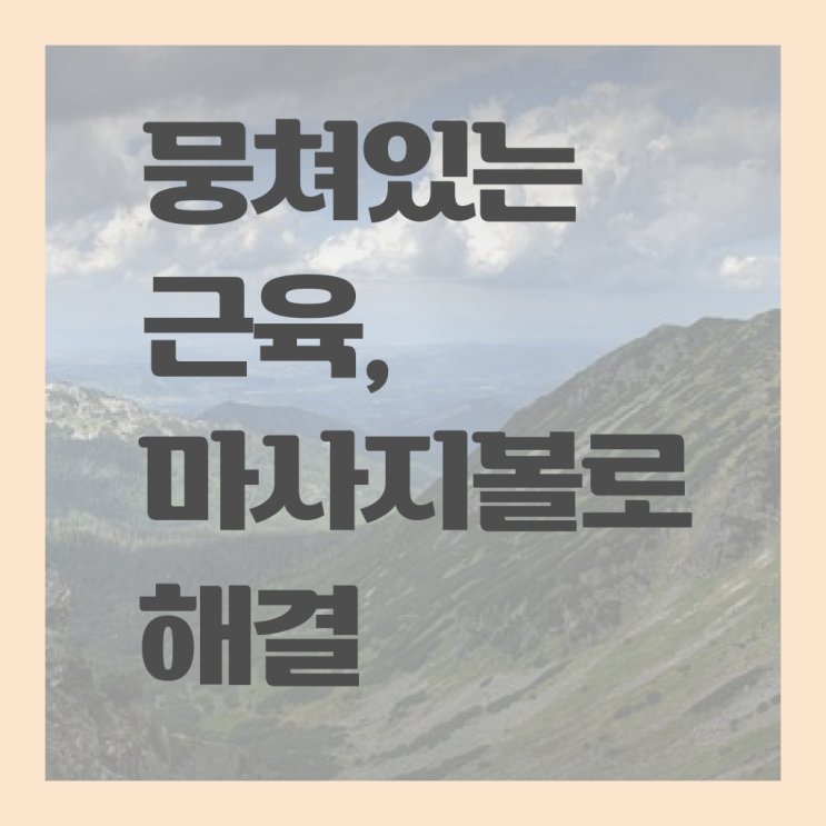  제가 알려드릴게요 ! 손 마사지볼 사용법 !