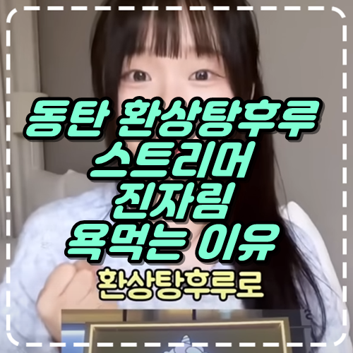 동탄 환상탕후루 스트리머 <b>진자림</b> 욕먹는 이유