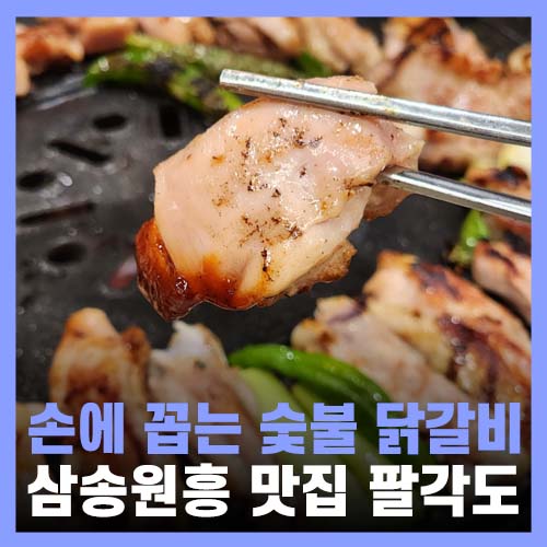  찐 원흥역 맛집 손에 꼽는 숯불 닭갈비 팔각도