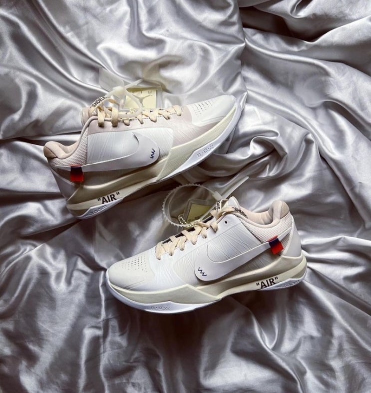  코비5 오프화이트 커스텀(신발왕 PJ터커)