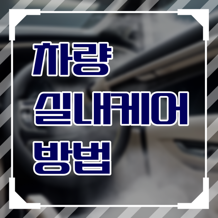  자동차 내부 크리닝 용품 , 제가 알려드릴게요 ?