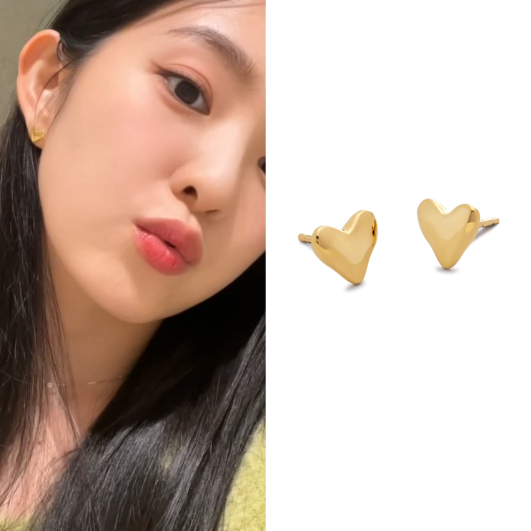 <b>레드벨벳 아이린</b> 귀걸이 패션, 인스타그램 사복 속 하트 스터드... 