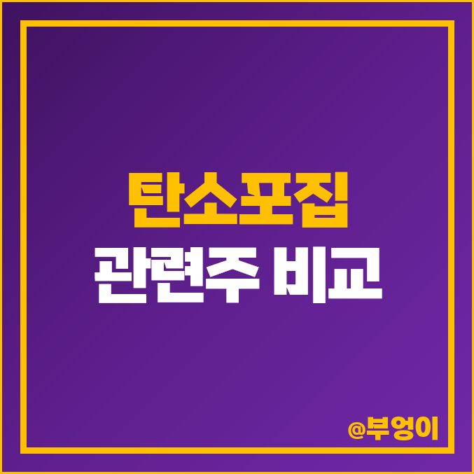 탄소 관련주 탄소포집 주식 켐트로스 주가 에코바이오 한솔홈데코 탄소 관련주 탄소포집 주식 켐트로스 주가 에코바이오 한솔홈데코