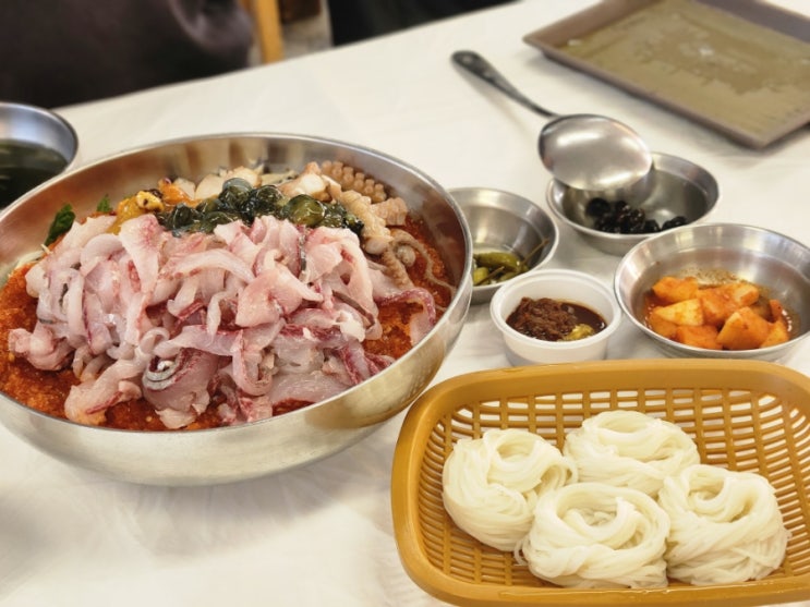  인스파이어호텔근처 맛집 선녀풍 물회 추천
