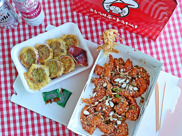 속초 중앙시장 맛집 속초새우아저씨 씨앗 새우강정