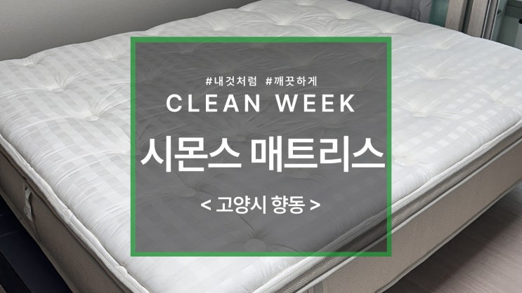 고양시 향동 아파트 매트리스 청소는 어떻게?