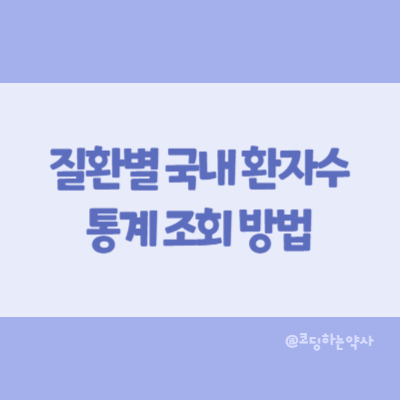 질환(상병코드, 진단코드) 기준으로 국내 환자수 확인하는 방법 - 보건의료빅데이터개방시스템