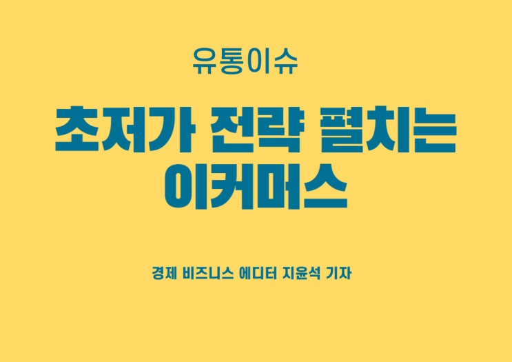 해외공룡플랫폼 도래에 초저가 전략 맞대응하는 이커머스