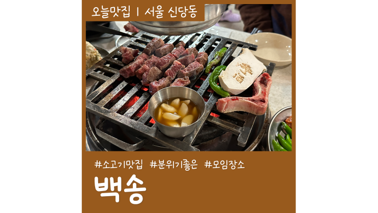 신당동 모임 회식장소 백송 분위기 좋은 한우집 신당동 모임 회식장소 백송 분위기 좋은 한우집