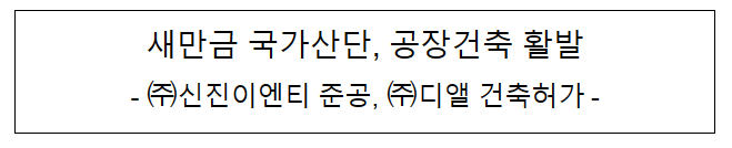 새만금 국가산단, 공장건축 활발 새만금 국가산단, 공장건축 활발