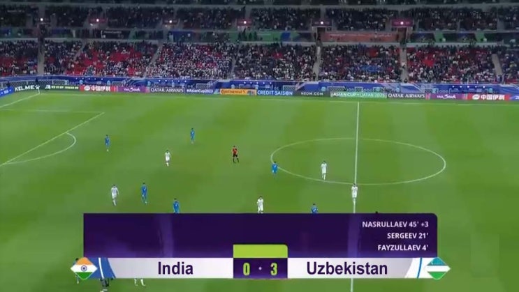 2024 AFC 아시안컵 B조 2차전 인도 vs 우즈베키스탄