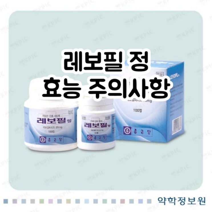  레보필 정 레보설피리드 Levosulpiride 대해 알아보자!(효능 용법 부작용 주의사항 임부 수유부)