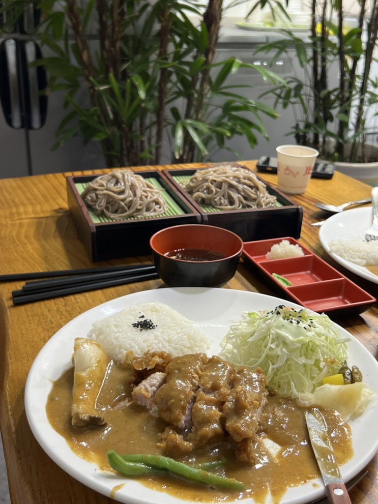 부산 사하구 괴정맛집 땡초돈까스,모밀국수 맛집 늘솜