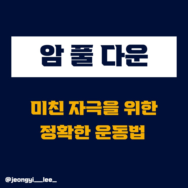 헬스장 초보 운동, 암풀다운[등 운동]