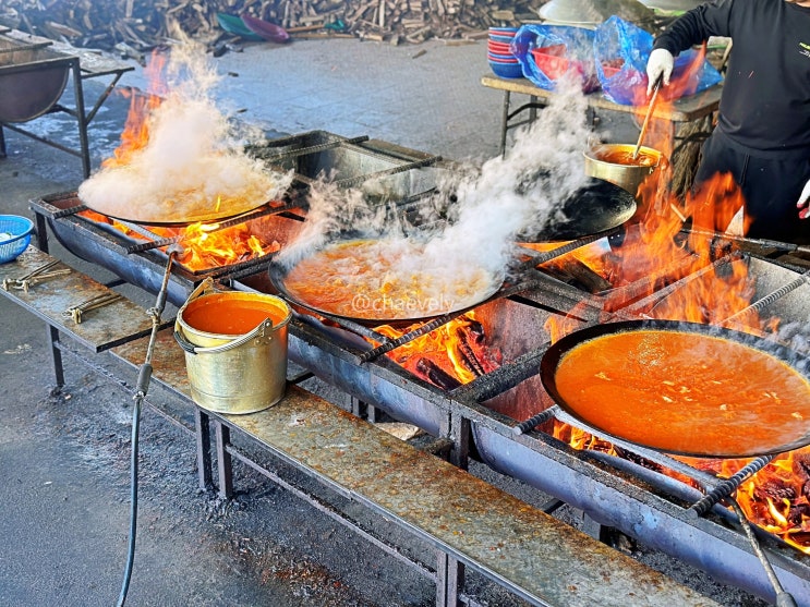  무주 솥뚜껑 닭볶음탕 맛집 무주농원 볶음밥은 필수