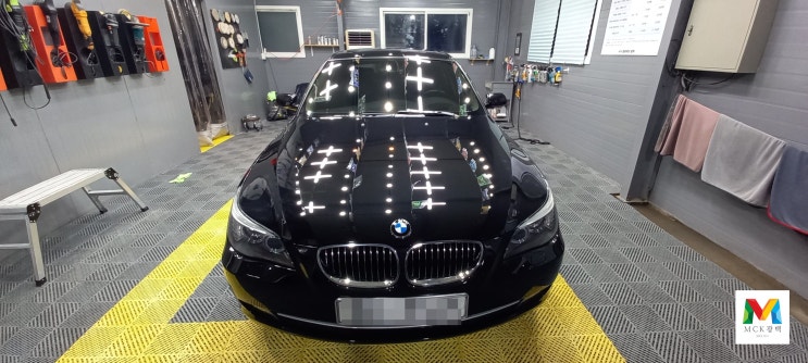  수원 중고차 광택 유리막코팅 BMW 528i