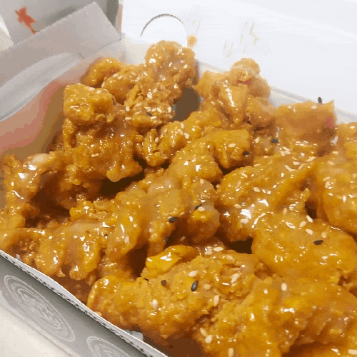  [daily] (카카오톡 선물) 자담치킨 맵술랭 순살 치킨 + 콜라