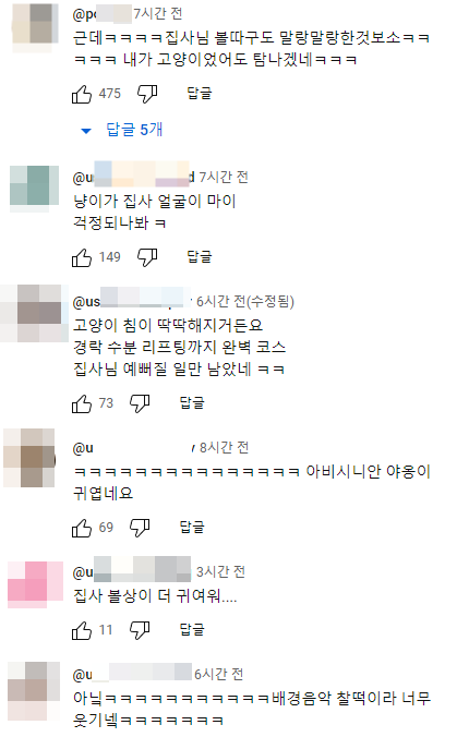  집사 외모가 걱정돼 경락 마사지 중입니다.
