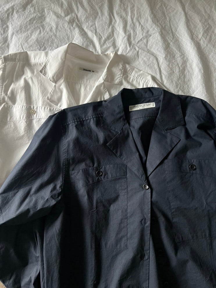 URBANIC30 얼바닉30 비앙코 셔츠 화이트, 네이비 비교 리뷰(bianco shirt white, navy)