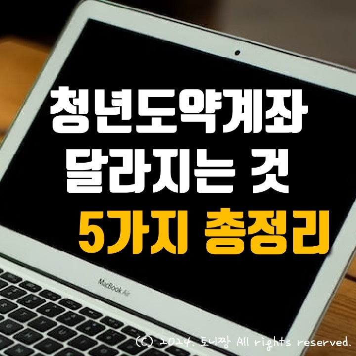 청년도약계좌, 새해 달라지는 5가지 총정리. 3년 채워도 비과세. 특별중도해지 항목도 추가...