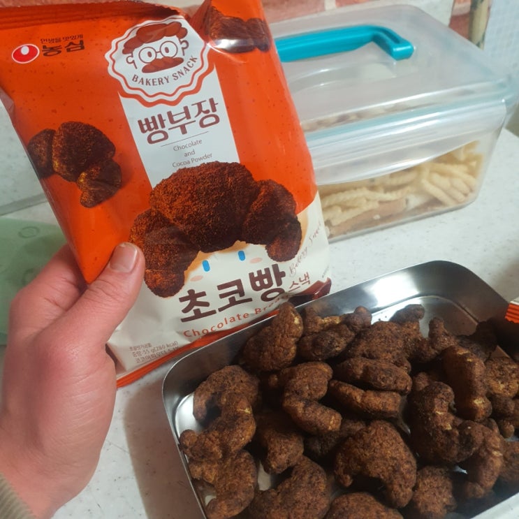  농심 빵부장 초코빵스낵 간식으로 추천드려요!