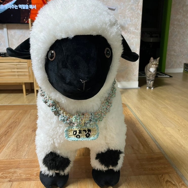  다이소 재료로 인형 이름표 목걸이 만들기