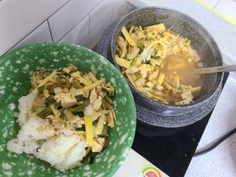 다담 고깃집 된장양념으로 맛있는 된장찌개 만들기