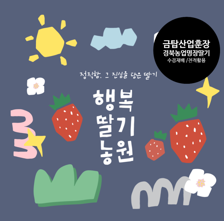  맛있는 딸기! 수경재배 딸기! 금탑산업훈장 딸기 명장 행복딸기농원!경북농업명장딸기 [내돈내산]