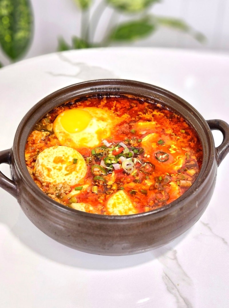 백종원 순두부찌개 끓이는법 순두부찌개 양념장 레시피